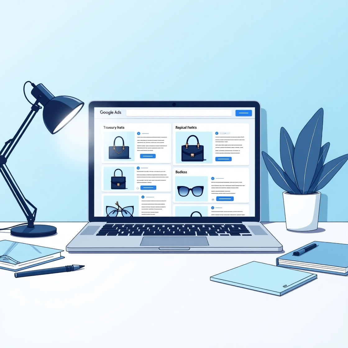 Как используют Google Ads для продажи реплик известных товаров