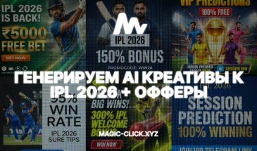 Как лить беттинг на IPL 2026: Креативы и офферы