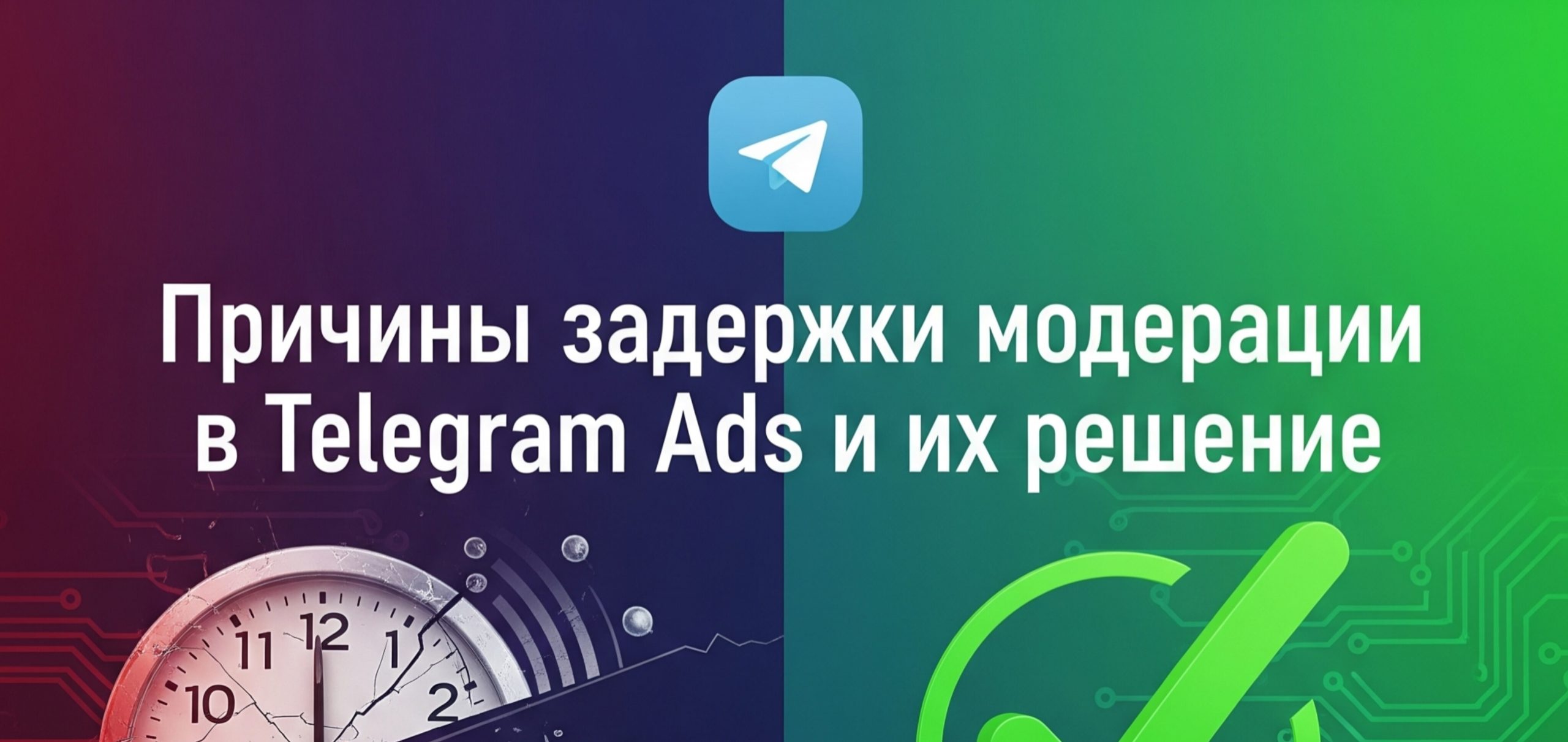 Причины задержки модерации в Telegram Ads и их решение