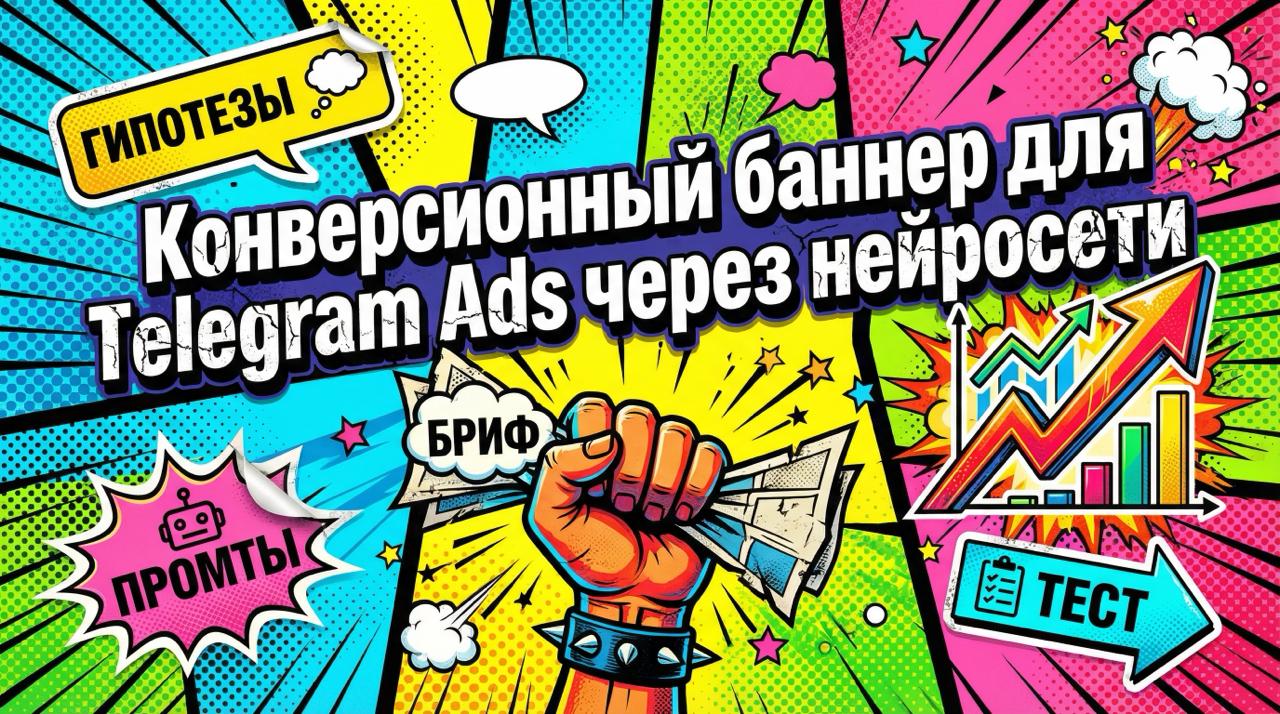 Гайд: Как создать конверсионный баннер для Telegram Ads через нейросети