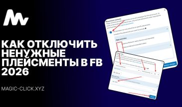 Как отключать плейсменты в Facebook Ads 2026